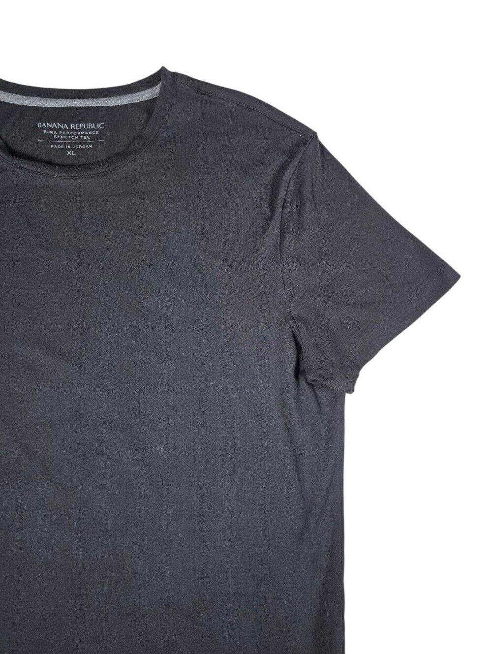 Banana Republic Pima Cotton Performance Stretch Tee Short Sleeve Black Men's XL